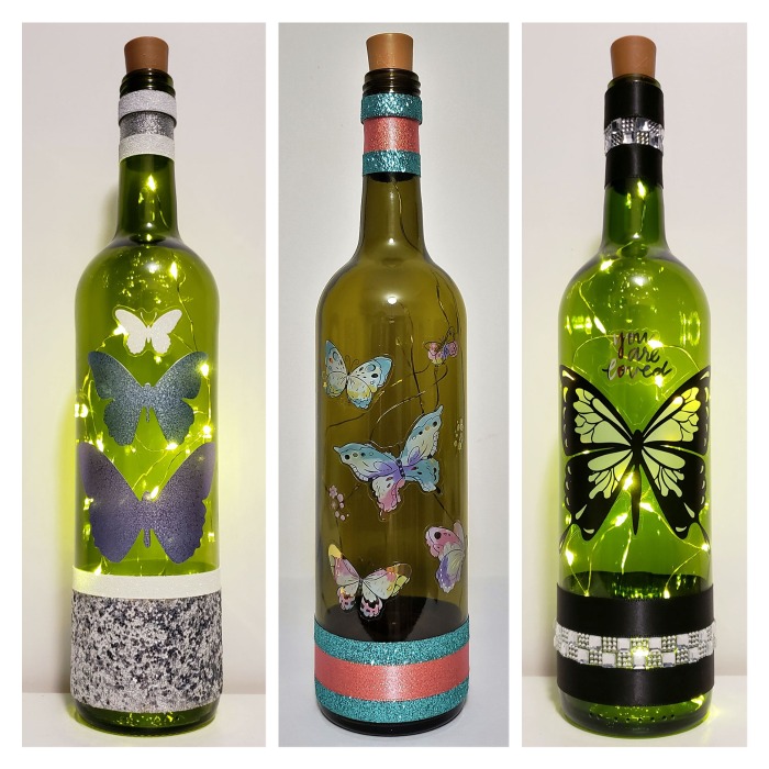 Butterfly bottle lights